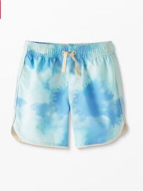 Hanna Andersson Tie Dye Dolphin Vent Swim Trunks blue Sz 2 2T